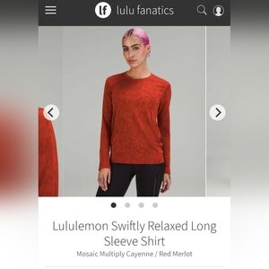 Lululemon Swiftly Relaxed long sleeve